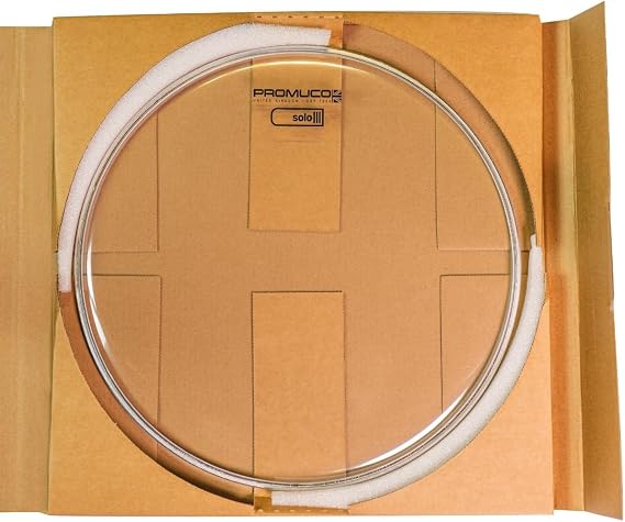 SOLO 14 Clear Drum Head - for Toms or Snare Drums - 7mil Single Ply for Bright, Snappy Tone