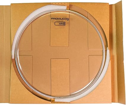 SOLO 14 Clear Drum Head - for Toms or Snare Drums - 7mil Single Ply for Bright, Snappy Tone