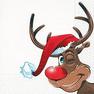 Copeaky 20 Napkins Rudolph / Reindeer / Winter / Christmas 33 x 33 cm