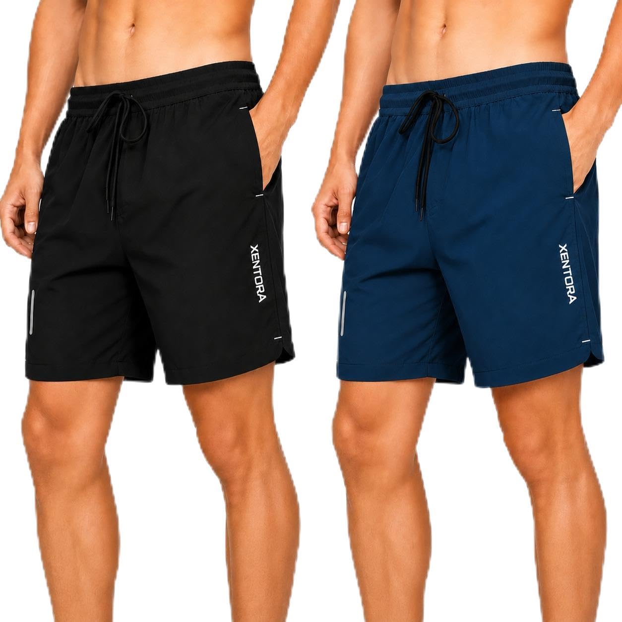 Men's Quick Dry Sports Shorts | Lightweight Gym Running Shorts with Zip Pockets | Athletic Workout Shorts-picture-34