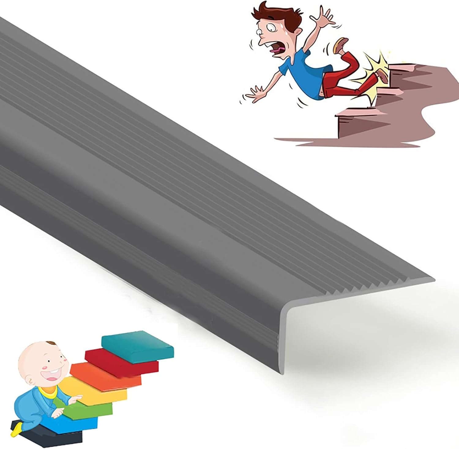 Rubber Stair Treads Stair Edge Protector Stair Edging Vinyl