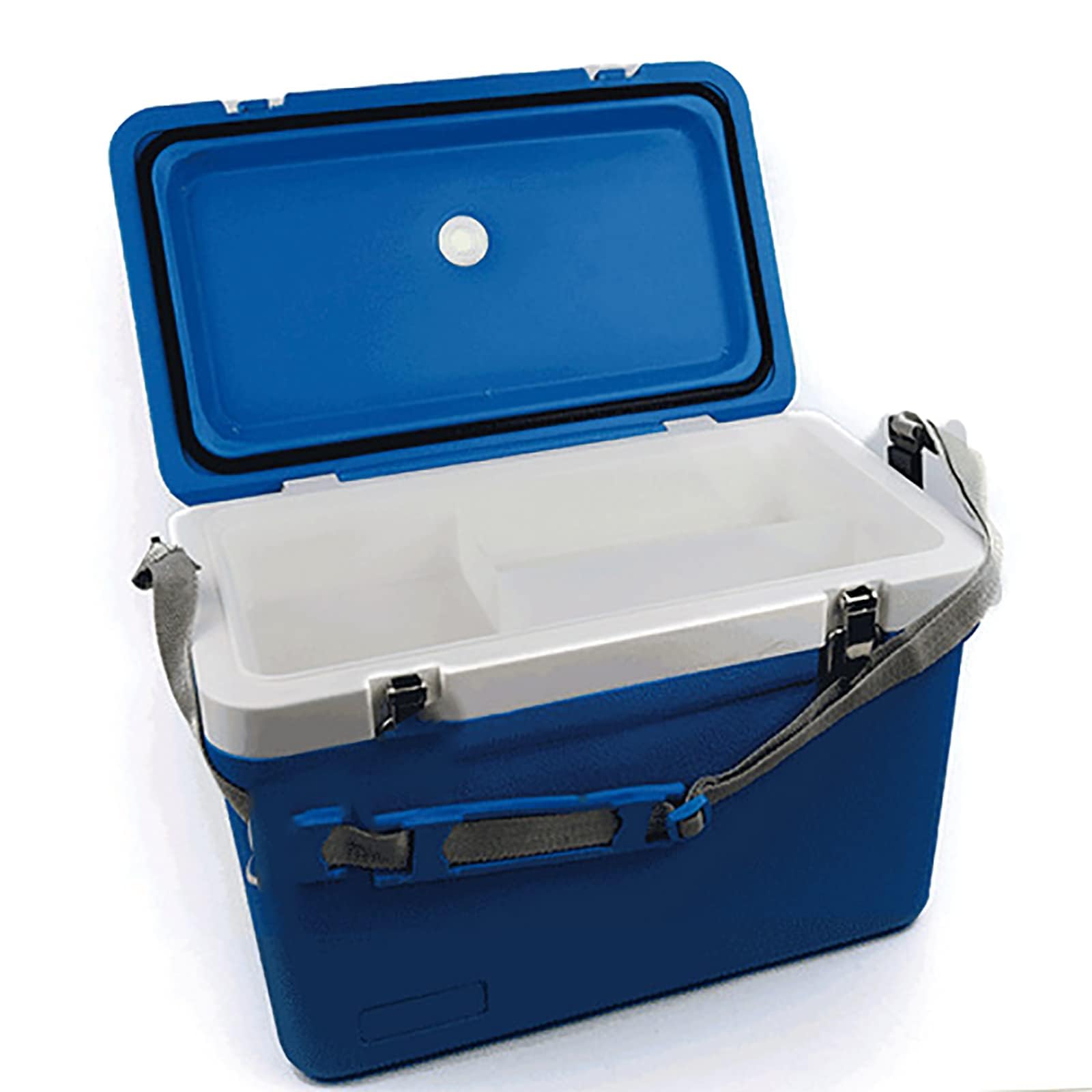 Bolsa térmica médica aislada de 12 litros, portador de vacunas a prueba de fugas con cajas de hielo, transporte portátil de muestras biológicas for espermatozoides y medicamentos - Correa