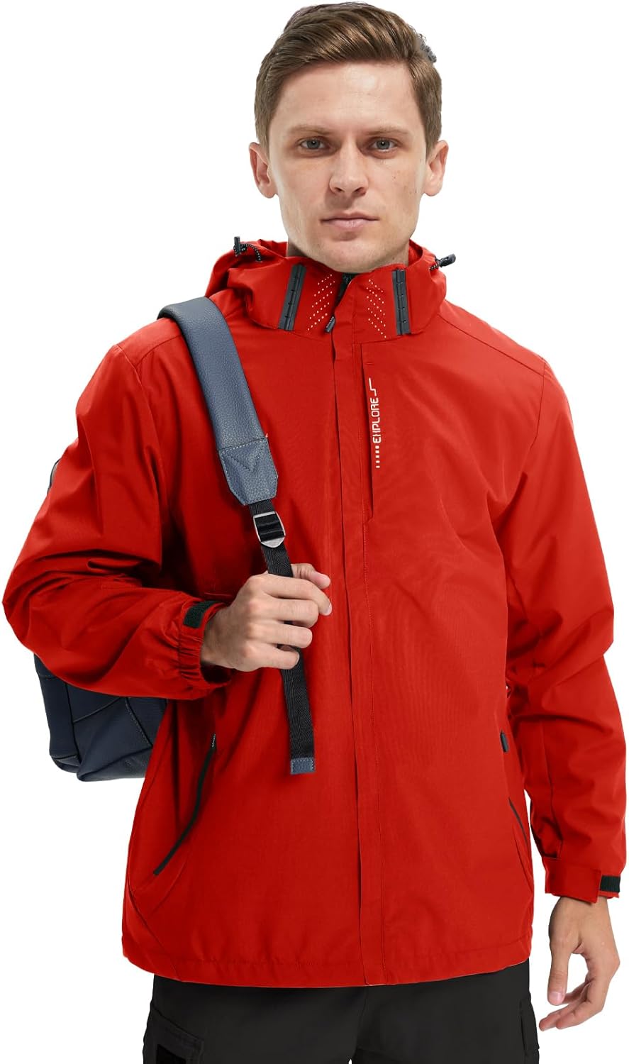 Veste Homme Imperméable Légère Multipoches : Coupe Vent, Cargo, Pour Randonnée, Vélo, Toutes Saisons