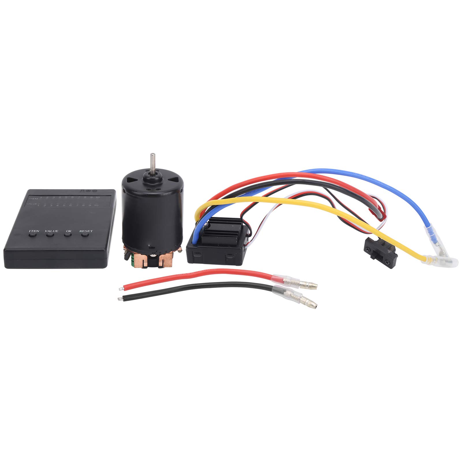 RC akcesoria samochodowe HOBBYFANS szczotkowane 80A ESC + karta programowa + zestaw silników szczotkowych 35T do samochodu RC 1/8 1/10