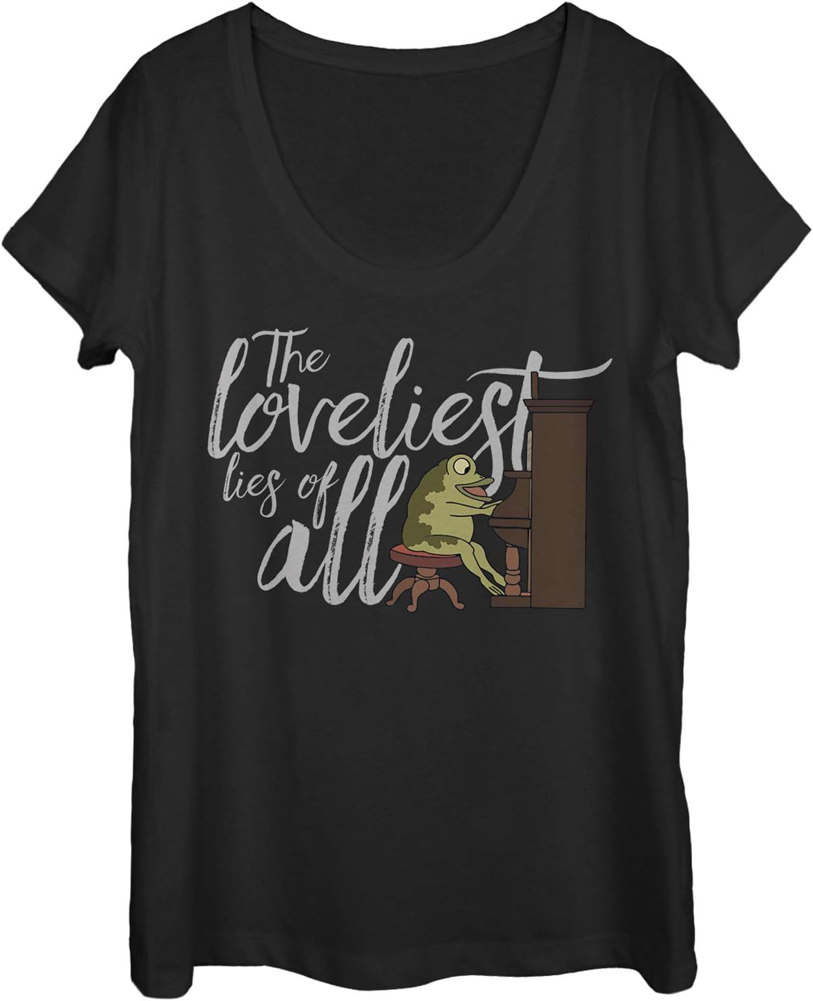 Women's Over The Garden Wall Loveliest Lies of All Scoop Neck
