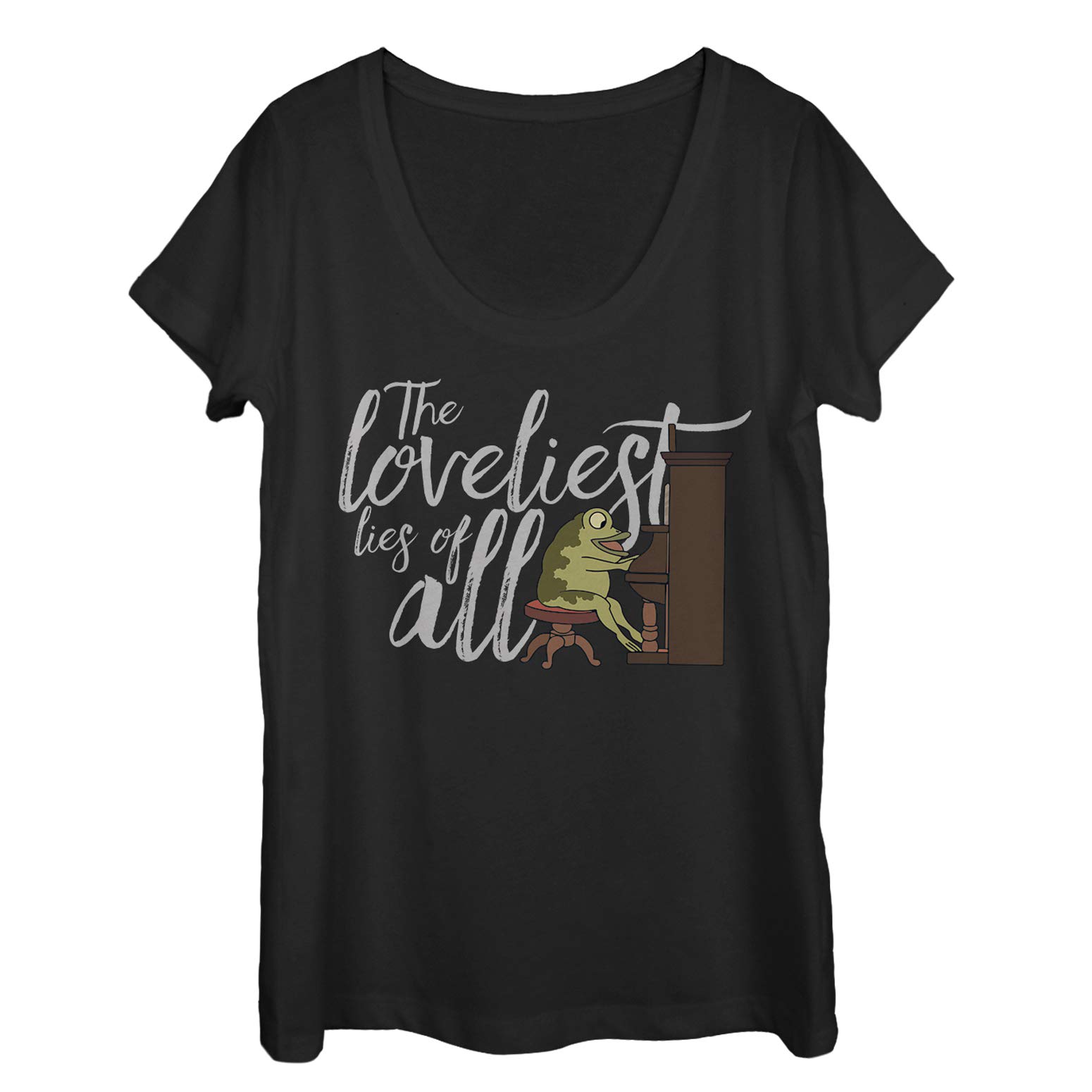 Women's Over The Garden Wall Loveliest Lies of All Scoop Neck