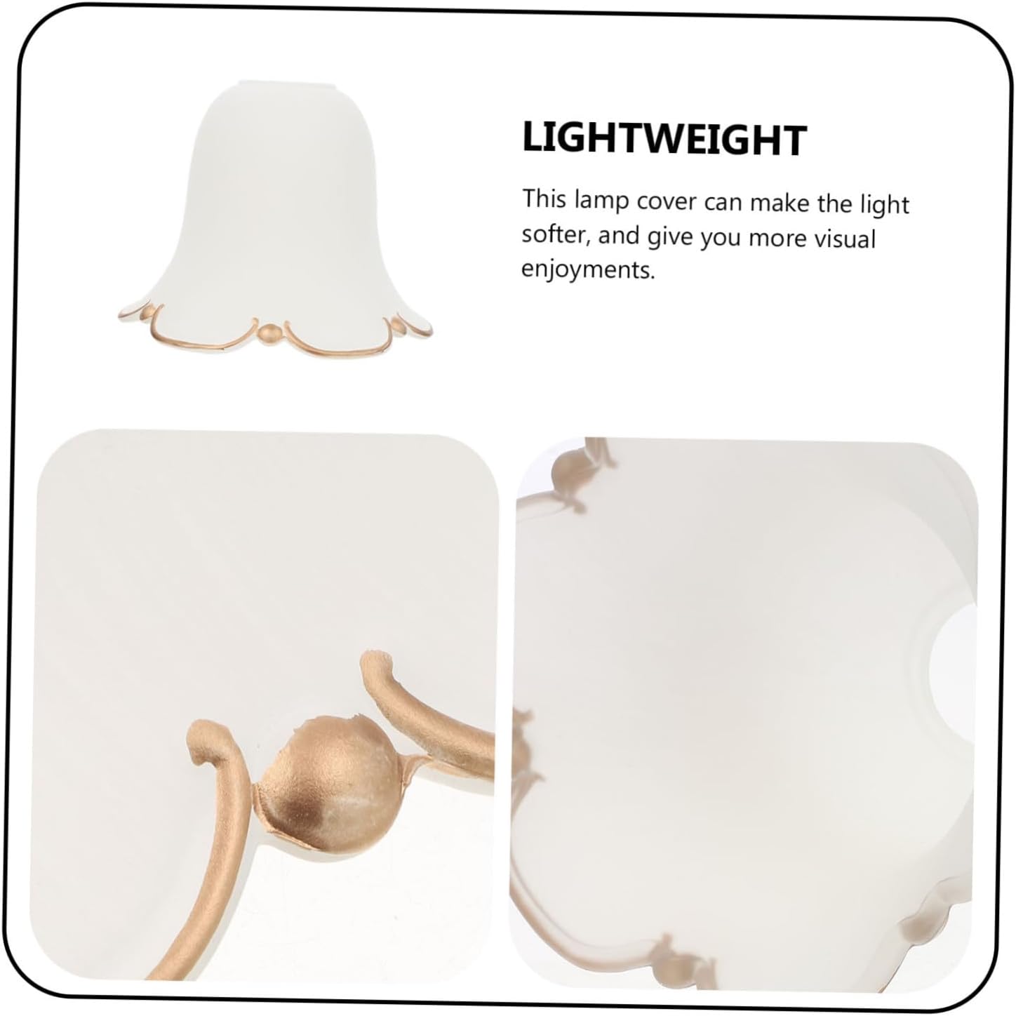 Ceiling Light Lamp Guard Chandelier Lamp Shades Smooth Edges Home Decor Suitable for Lights