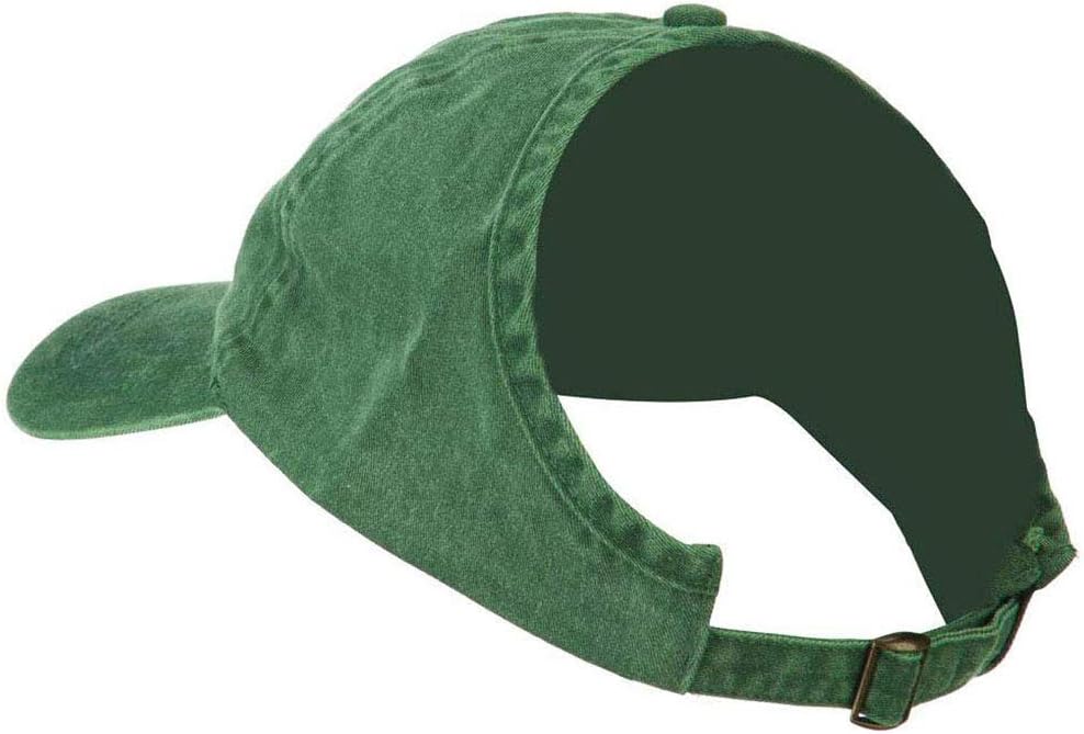 Eohak Ponytail Backless Hats Messy High Bun Baseball for Women Ponycaps Visor Green