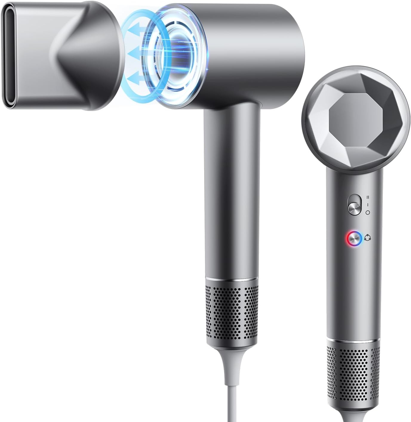 Hair Dryer, 130000 RPM High Speed Blow Dryer for Fast Drying, Low Noise, Lightweight Design for Home & Travel Use, Perfect for Men, Women, and Professionals