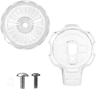 Gosknor Shower Knob Replacement Set, Plastic Temperature and Volume Handle Replacement Shower Faucet Handle Shower Volume Control Handle Compatible with Mixet Bathtub and Shower Knobs