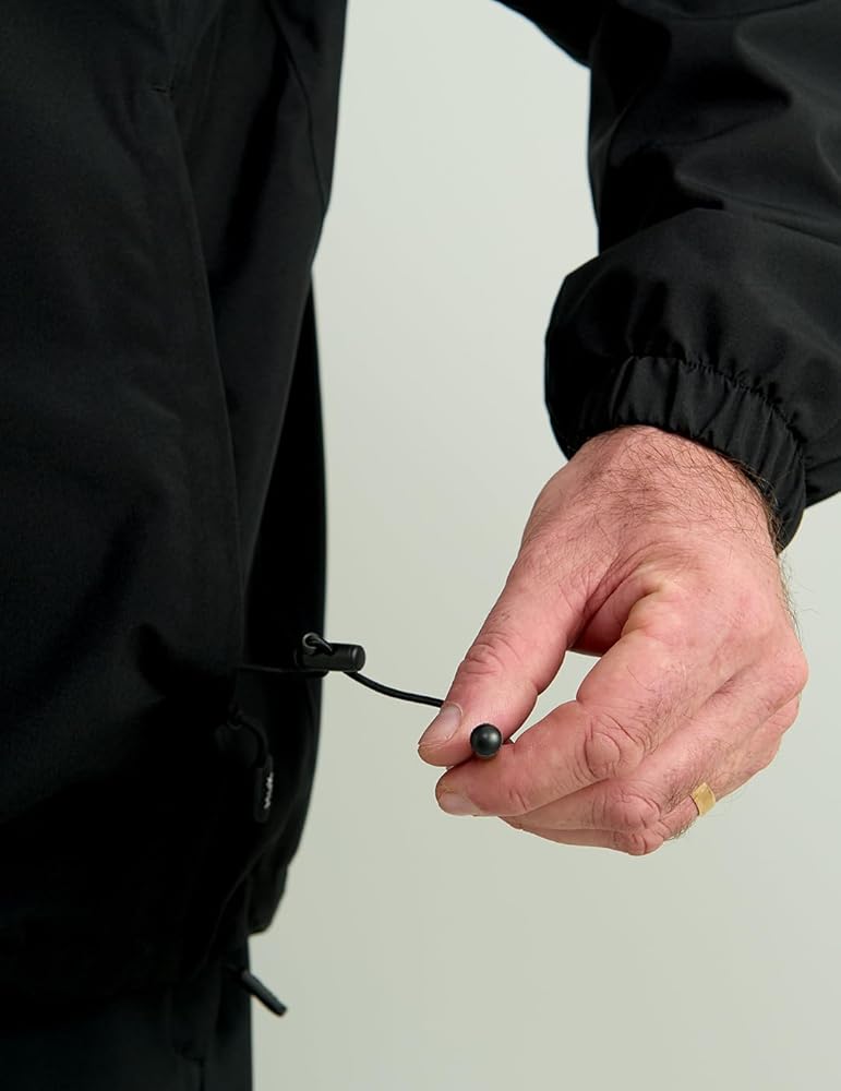 Veste en tissu Huk noire performance imperméable, pêche Veste en tissu Huk noire performance imperméable, pêche
