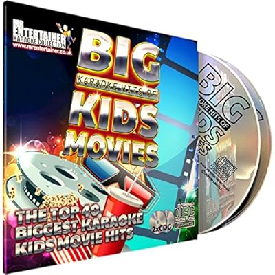 Mr Entertainer Big Karaoke Hits of Kids Movies - Double CD+G (CDG) Pack. 40 Top Songs. Sing the magical songs of children's movies