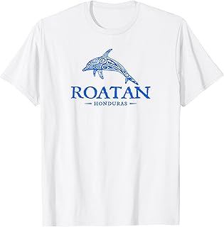 Roatan Honduras Dolphin Boys Girls Souvenir T-Shirt