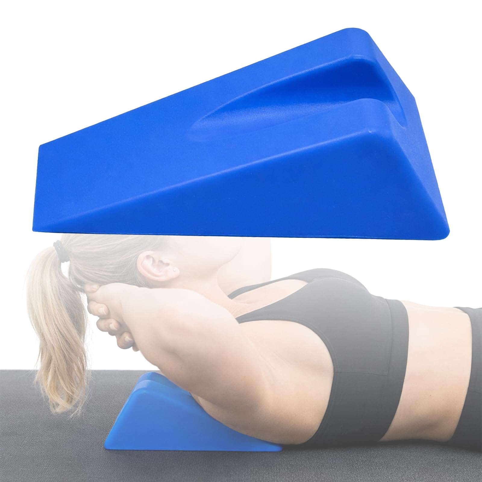 EDWERD Concept Wedge - Cuneo triangolare per mobilizzazione delle estremità, per alleviare il dolore spinale, strumento di riabilitazione, 1 pezzo (blu)