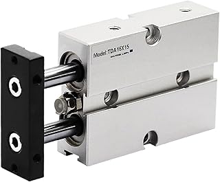 TN40 TDA40 Double Action Pneumatic Air Cylinder 20mm Bore Dual Rod Actuator for Industrial Automation(Rose Red)