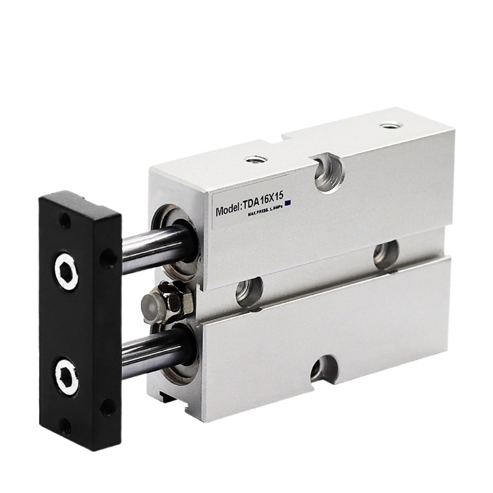 Cylindre pneumatique TN40 double tige 20mm alésage TDA40 action double violet