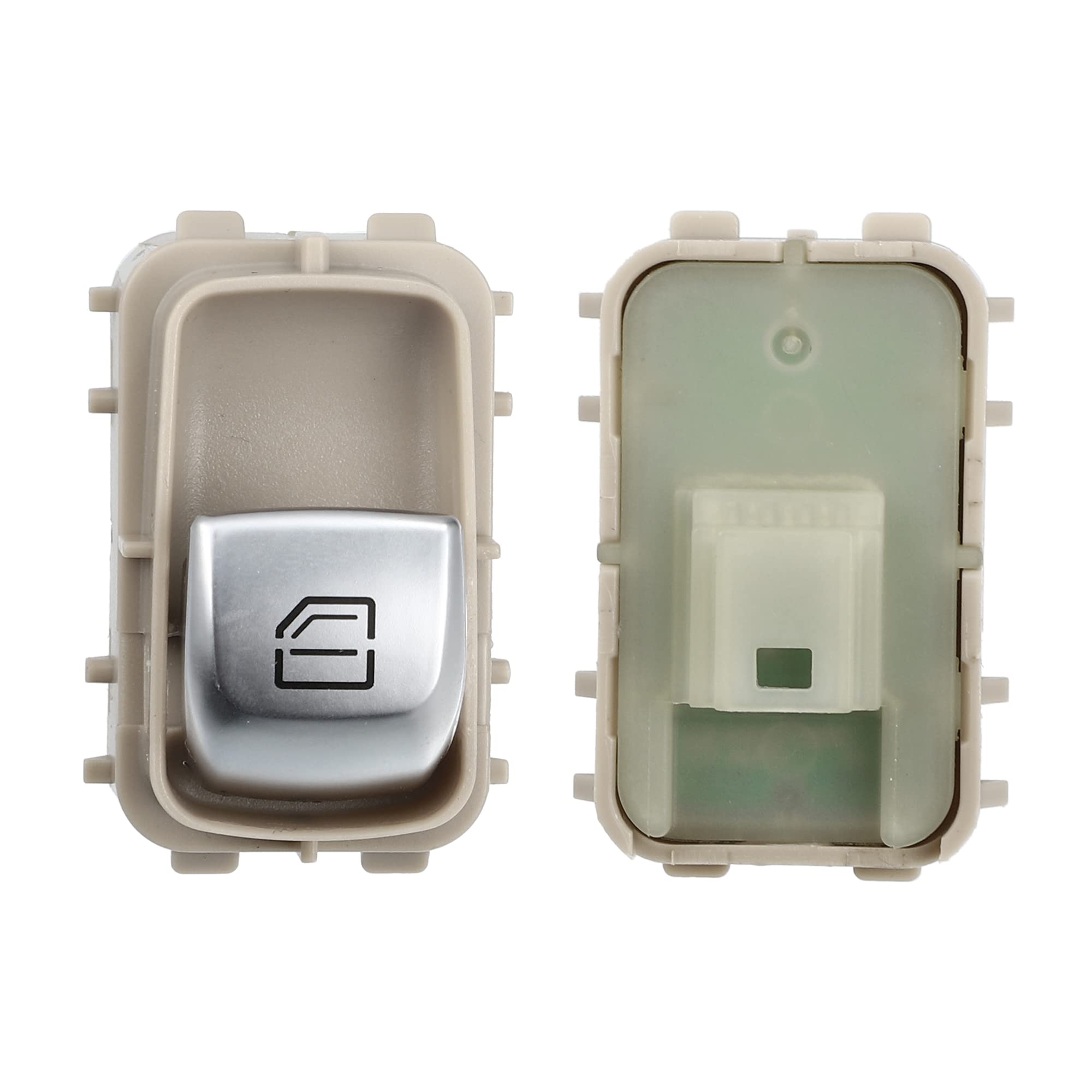 X AUTOHAUX Interrupteur lève-vitre électrique avant droit A2059051513 A2057371000 A22290522039051 pour Mercedes-Benz C300 C400 C43 C63 GLC300 GLC350e GlC63 2015-2020 Beige