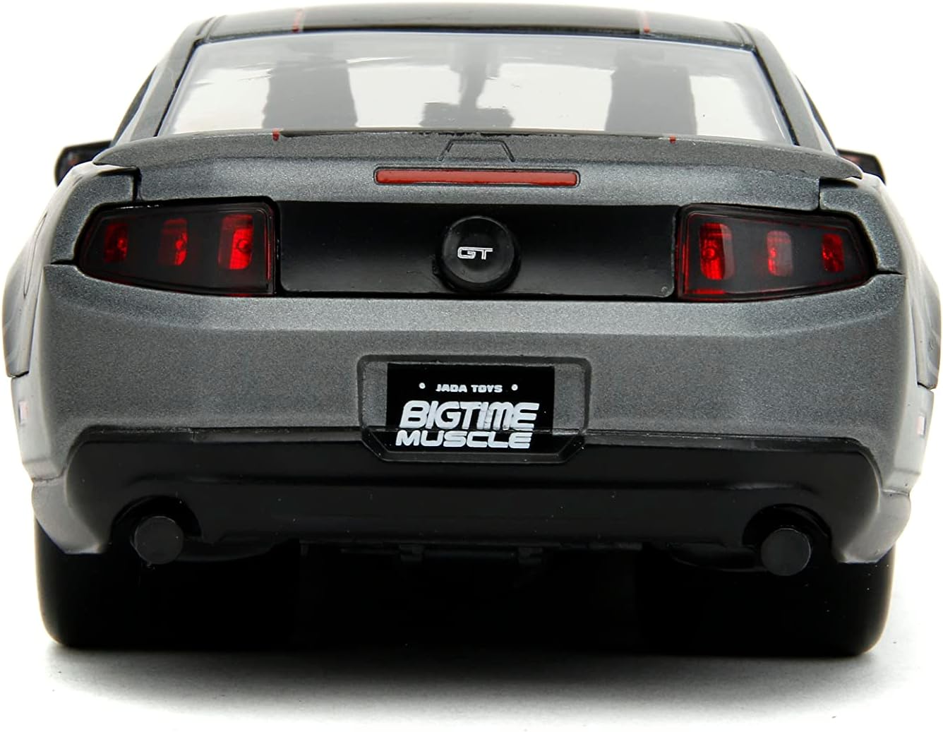 Jada Big Time Muscle 1:24 2010 Ford Mustang GT Die-Cast Car, Toys for Kids and Adults(Charcoal Grey)
