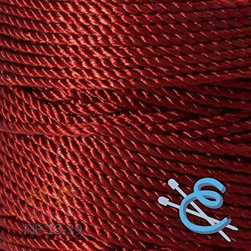 Image of Espiga No.18-100% Nylon Omega String Cord for Knitting and Crochet - 39 Terracota