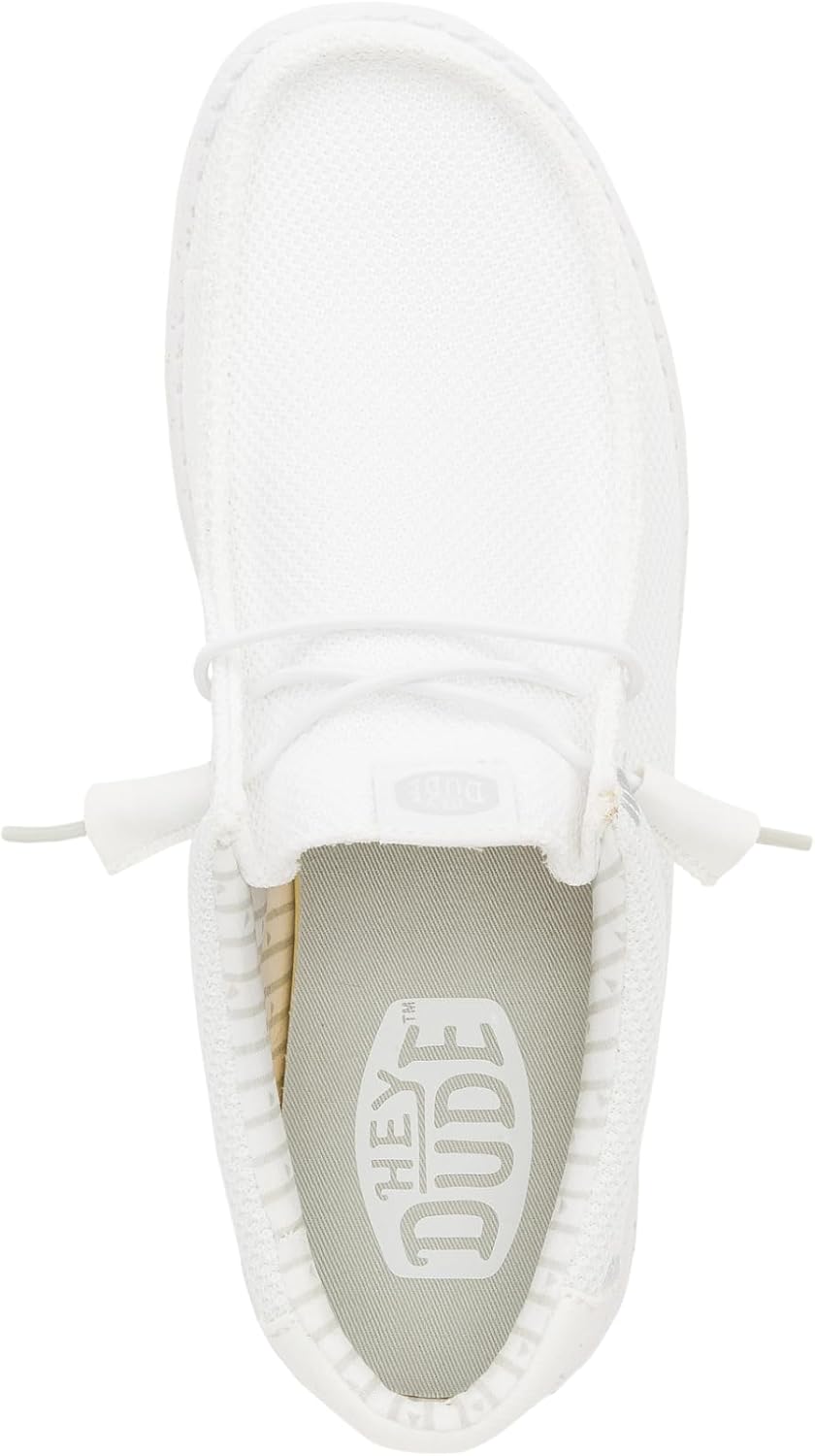 HEYDUDE Men’s Wally Stretch Sox | Comfortable Lightweight Slip-On Loafers for Men | Casual Travel Shoes 14 White image 4 of 7 B0CS2HY1SL