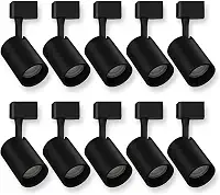 Spot LED trilho eletrificado 10W luz quente 3000K preto para iluminação direcionável e decorativa (10)