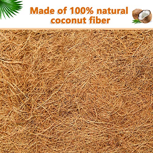 Vumdua 24" Coconut Liners for Planters 2 Pcs Coco Liners for Planters Natural Coconut Coir Liner for Hanging Baskets Coconut Fiber Planter Liner for Window Box Flowers Vegetables - Thumbnail 4