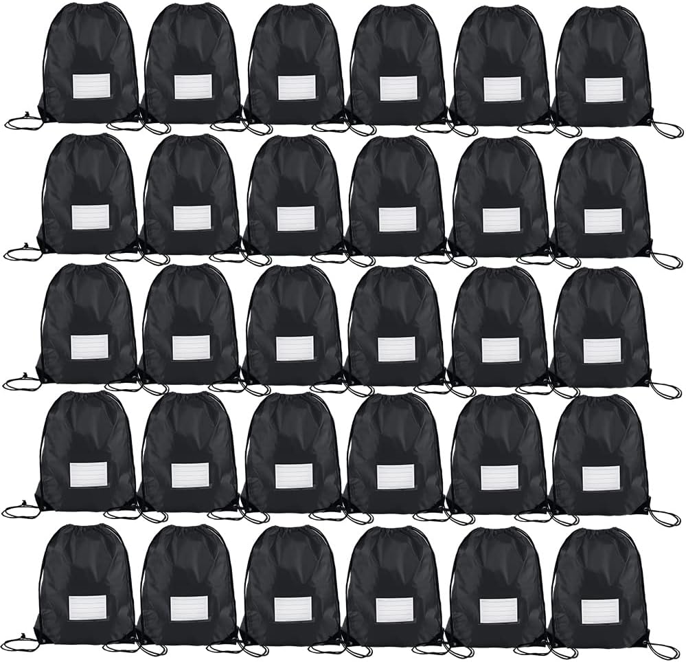 30 Pack Drawstring Bags,Bulk Draw String Backpack, DIY Gym