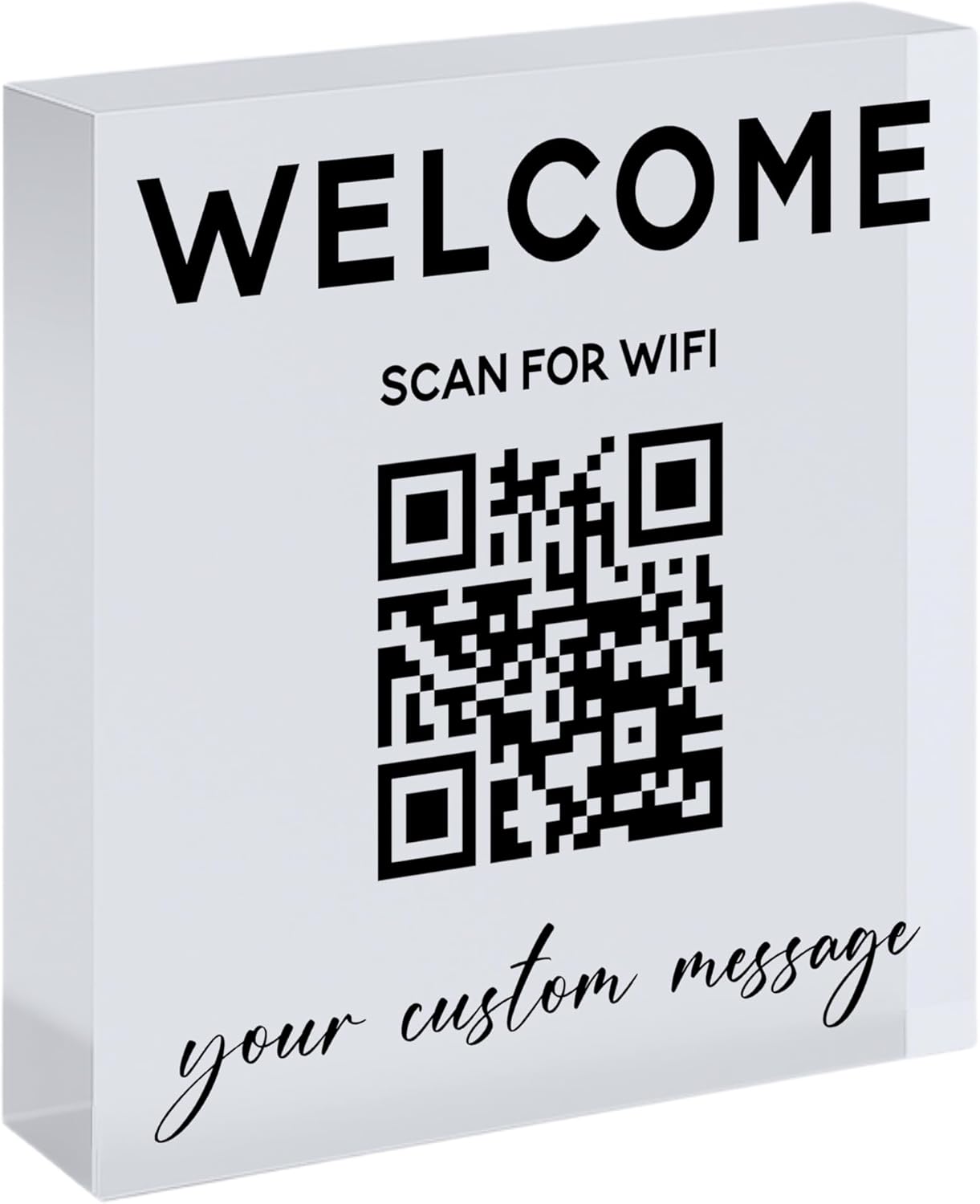Personalized Wifi Sign – Scan and Connect, QR Code Scanner, Password Display, What’s the Code, Guest Wifi Access, Rental Home Sign, Valentines Day