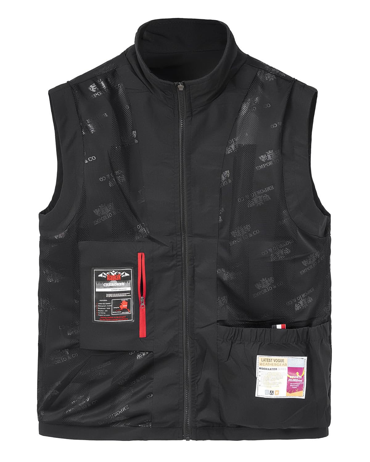 Chaleco de pesca para hombre, sin mangas, chaleco de secado rápido, múltiples bolsillos, para trabajo, safari, fotografía, senderismo
