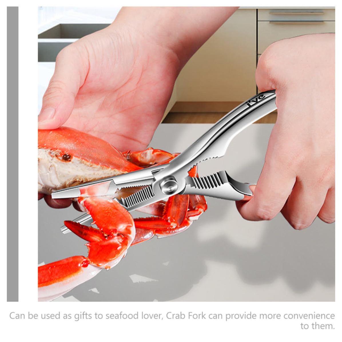 Set di Utensili per Granchio Facili da Usare in Acciaio Inossidabile 304, 4 Pezzi Riutilizzabili per Cucina e Appassionati di Pesce