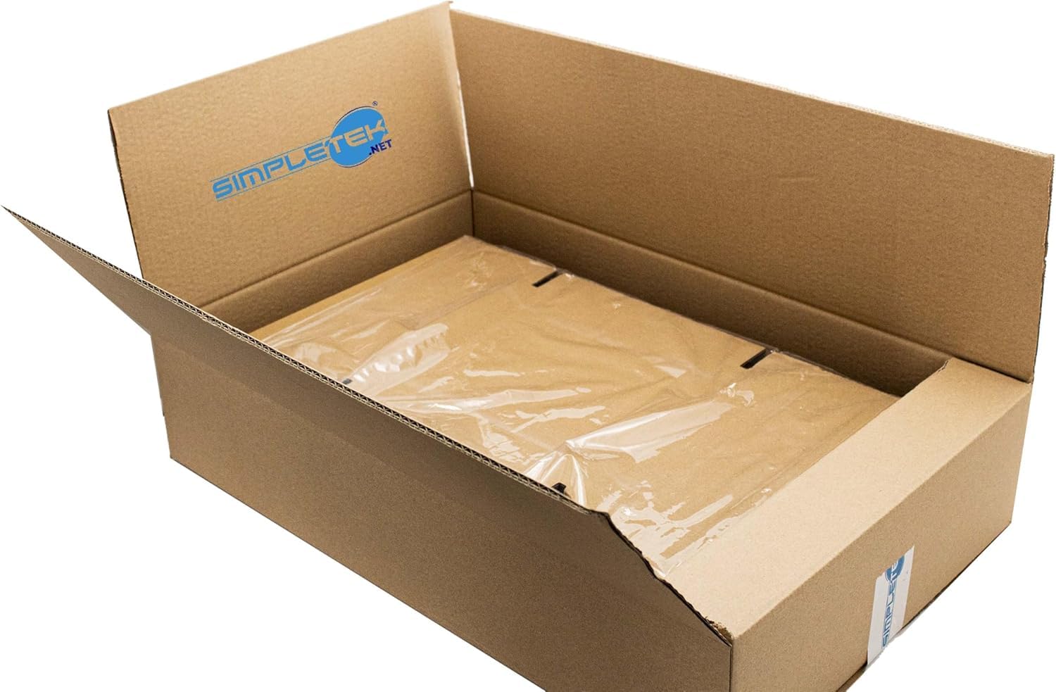 SIMPLETEK 5 x wewnętrznych kartonowych pudełek foliowych na notebooka, minikomputery i akcesoria | opakowanie ochronne do zawieszania, 57 x 37 x 13 cm