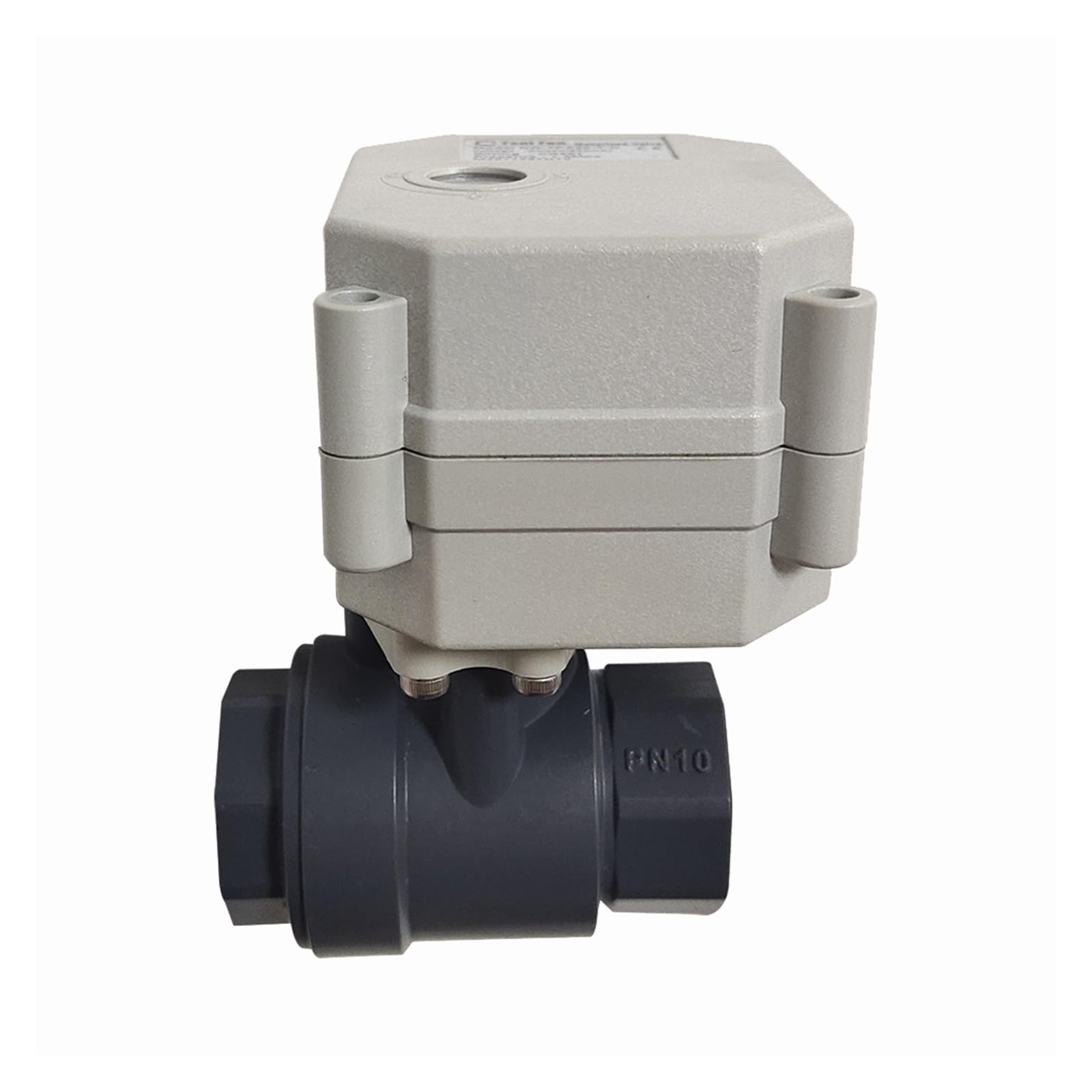 Valvola a sfera, Valvola A Sfera Motorizzata Elettrica DN15, 'acqua Azionata Da 1/2 Pollice CPVC, Ritorno Di Spegnimento A Controllo Del Motore Elettrico 9-24V(Manual,NPT_DC24V_CR201)