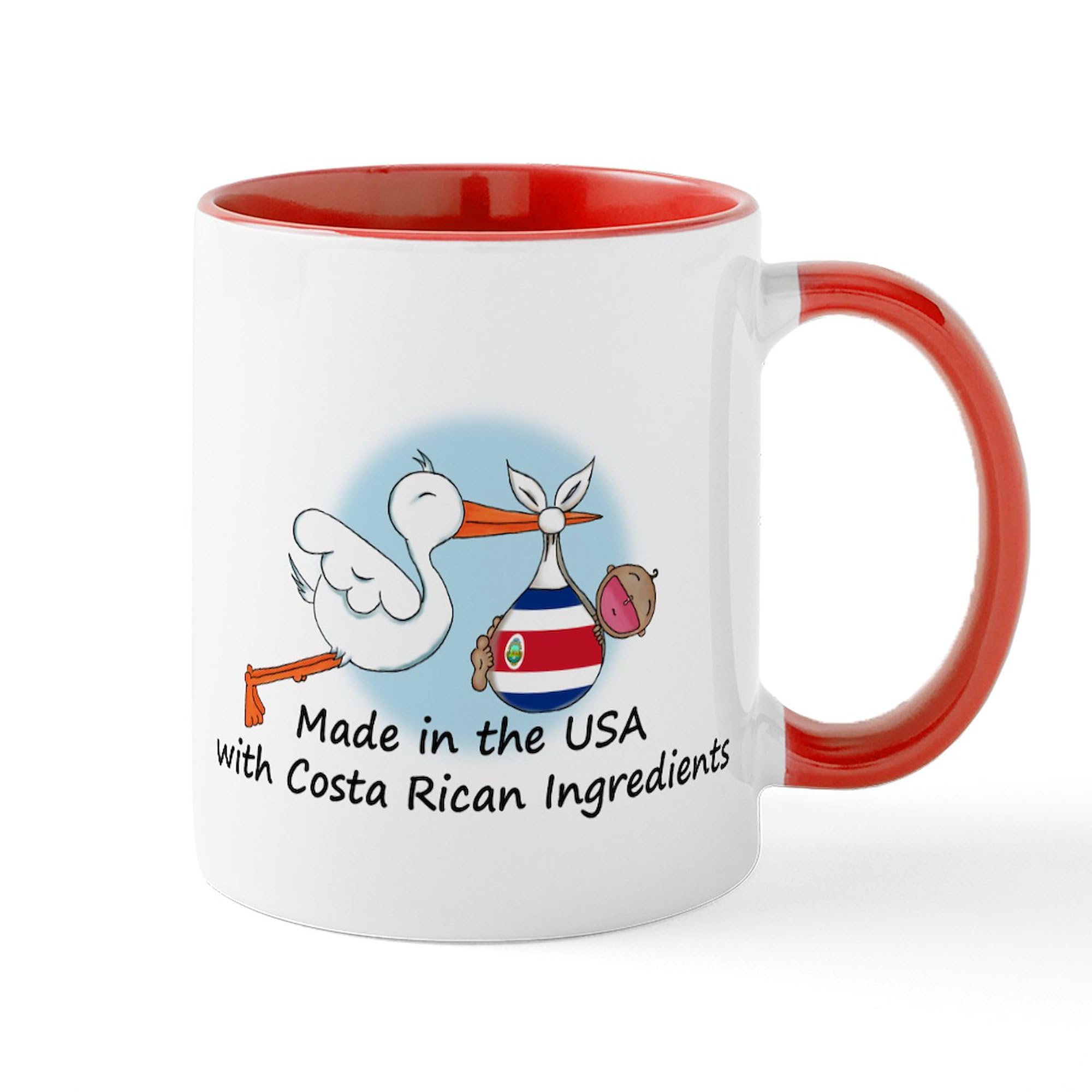 CafePress Stork Baby Costa Rica USA Mug 11 oz (325 ml) Ceramic Coffee Mug