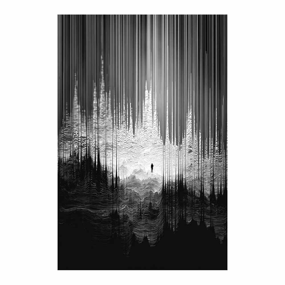 PUQAAEO Arte de pared en lienzo Figura decoración abstracta moderna para habitación,para baño,sala de estar,dormitorio,oficina,pasillo,（negro-80x120cm Sin marco