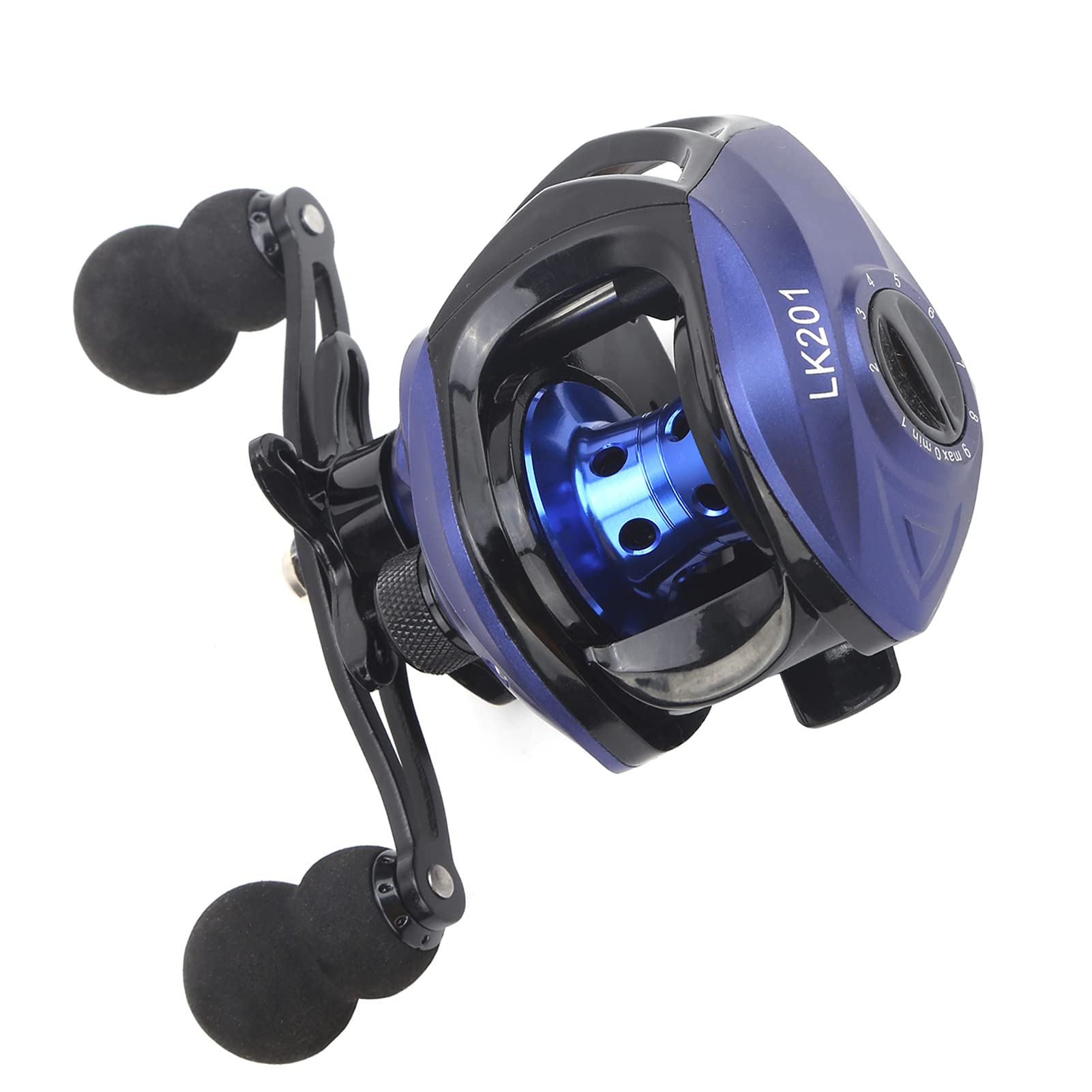 Mulinello da Baitcasting Ad Alta velocità 17+1 Cuscinetti per gli Appassionati di Pesca Blu 1 Pezzo