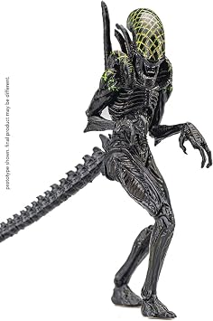 Hiya Toys Alien vs. Predator Grid Alien 118 Scale Action Figure, Multicolor