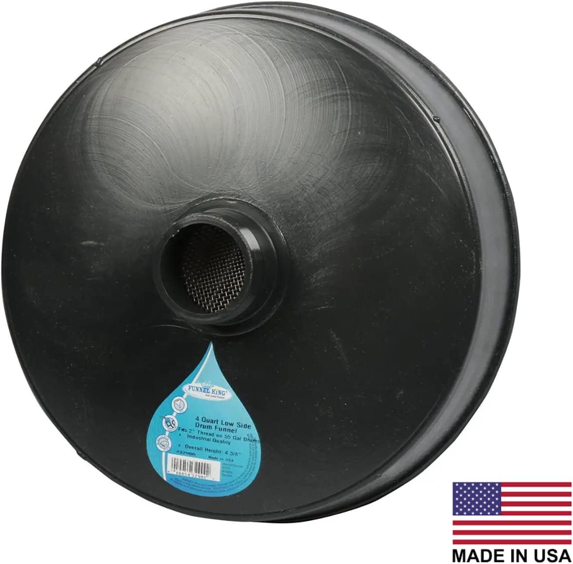 WirthCo 32900 Funnel King Drum Funnel with Screen - 4 Quart Capacity