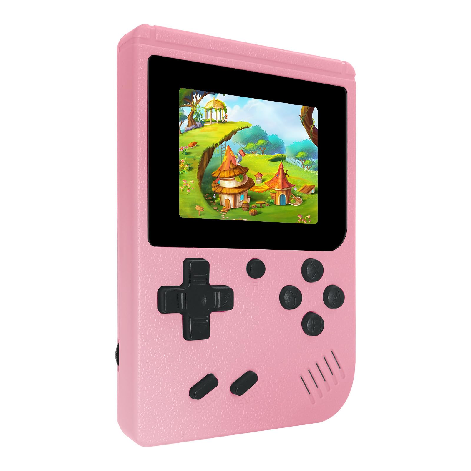 Photo 1 of Mini Retro Handheld Games Console, Built-in 400 Video Games, Portable Video Gaming Player with 3.0 Inch IPS Screen and Rechargeable Battery(Pink)