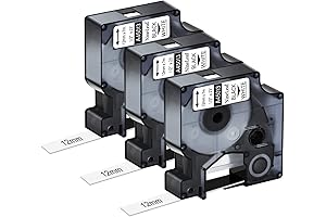 3-Roll Replacement DYMO 420P Compatible Label Tape