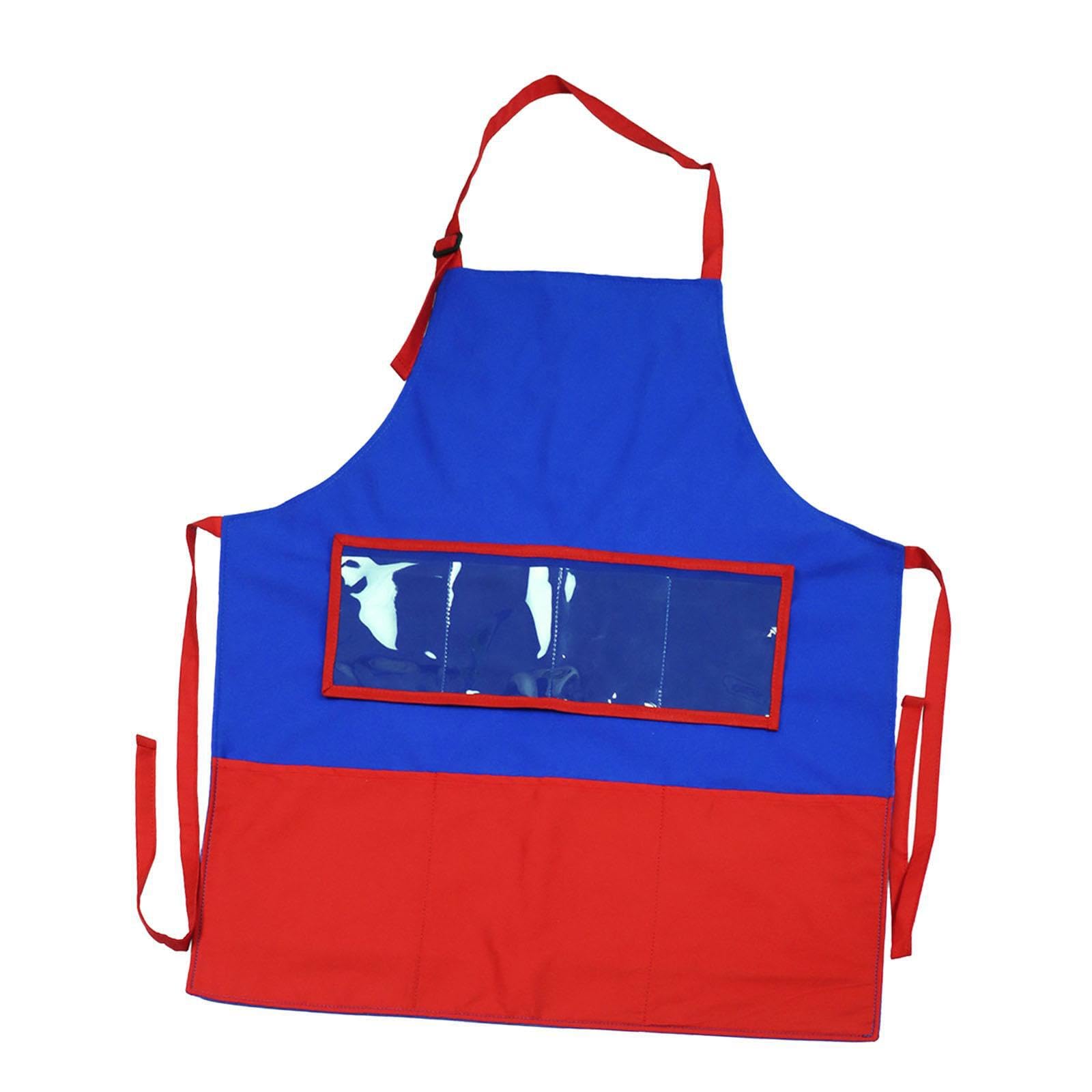 Delantal de de fieltro vívidamente agradable para la piel con bolsillos para la enseñanza cuentos en el aula, delantal bricolaje, narración cuentos,