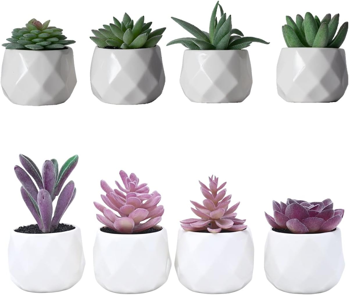 CADNLY Fake Succulent Plant Set Artificial Succulent Plants for Women Desk