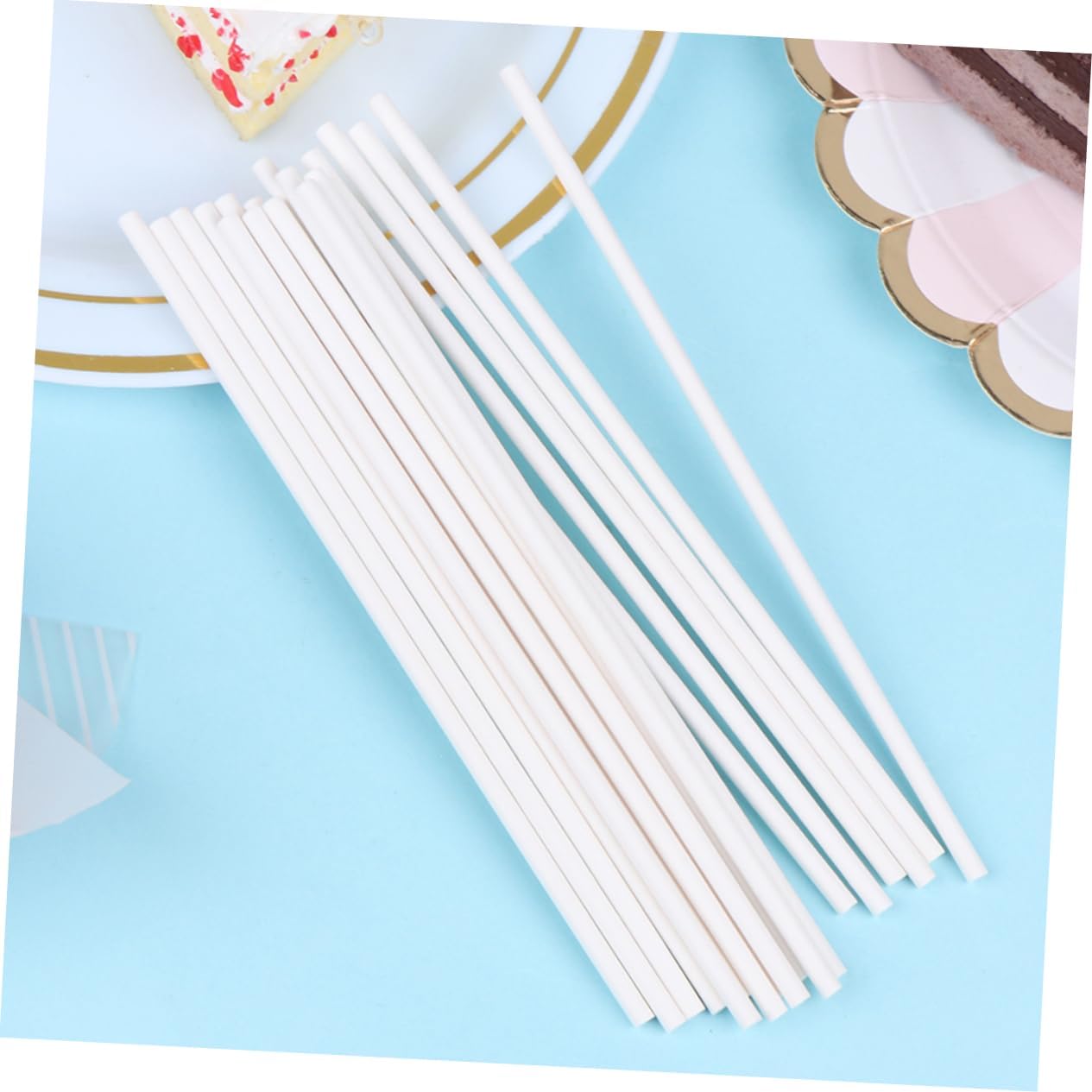 300pcs Lollipop Paper Sticks Candy Making Sticks for Treats Smooth for Cake and Crafts for Candy Decoration and Creative Projects