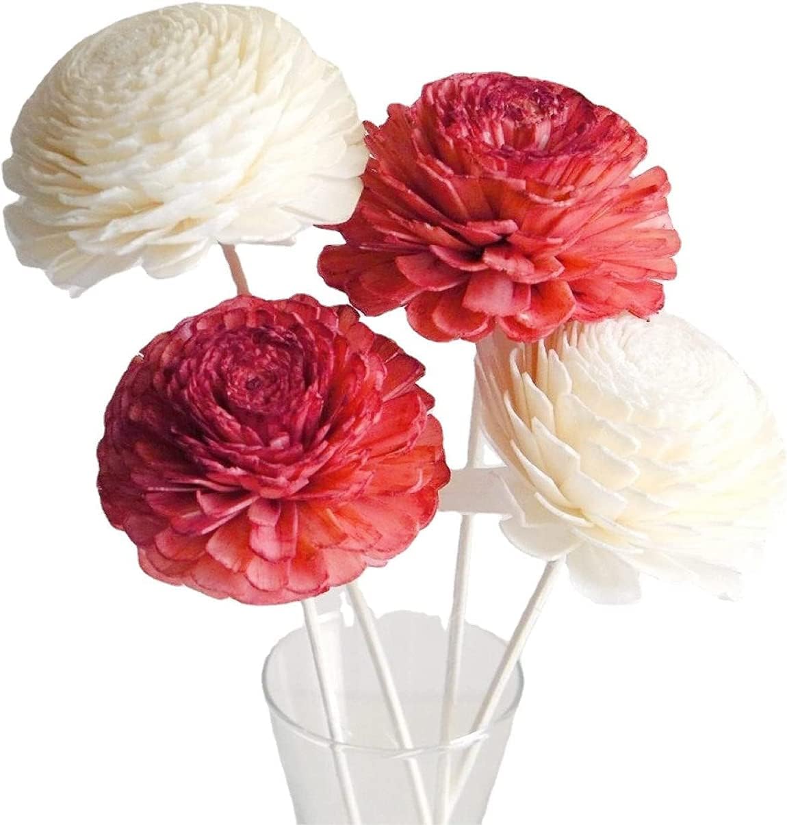 10 Piece Flower Reed Diffuser Sticks, Natural Rattan Wood