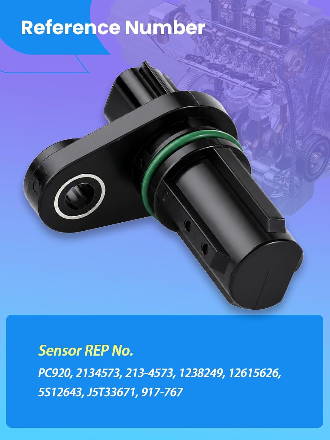 Engine Crankshaft Position Sensor 12615626 Fit for Chevy Traverse, Equinox, Impala, for GMC Acadia, Terrain, for Buick Enclave, for Cadillac CTS, SRX V6 3.6L 3.0L - Replaces PC920, 213-4573
