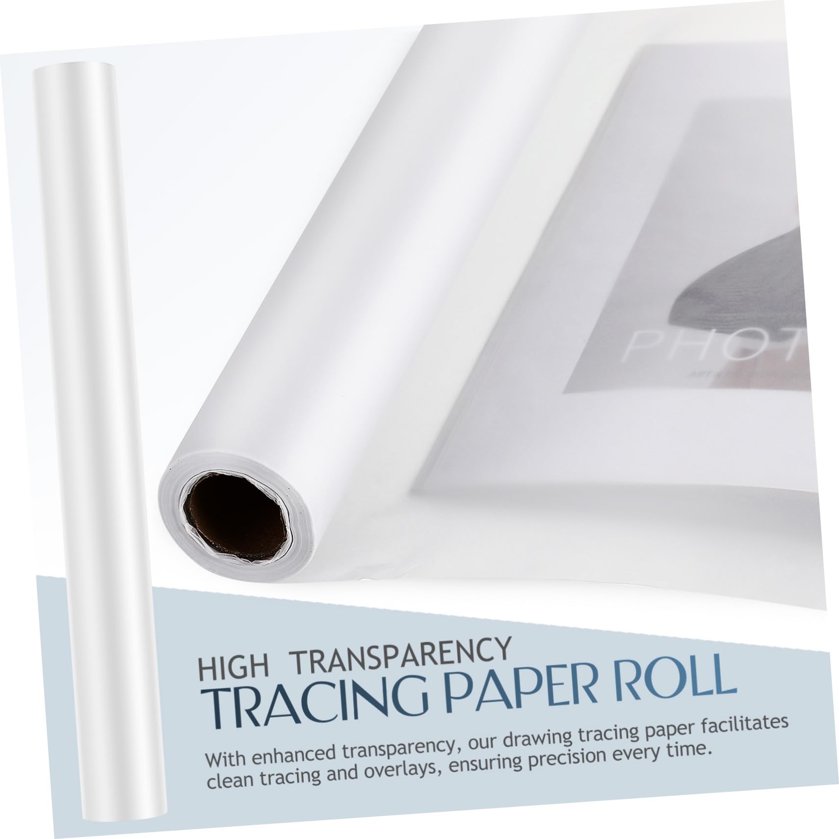 Papier Calque pour Dessin Et Calligraphie Format A2 Transparent Rouleau 44 Cm x 23 m Professionnel Usage Artistique Et Couture