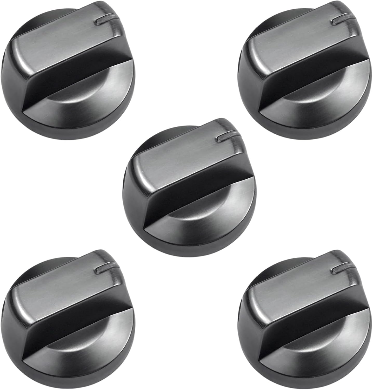DG94-01480A Electric Stove knobs Replacement for 30 36 Inch Smart Electric Cooktop Burner Knobs Fit for Samsung Range Parts NZ30K6330RG/AA NZ36K6430RS/AA (5pcs)
