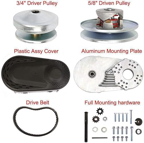 Miniatura 6 de Convertidor de par 212CC 6.5 HP 3/4" Go Kart Mini Bike Comet Clutch 10T 40/41 y 12T 35 Cadena Depredador Driver Juego de reemplazo - Serie 30