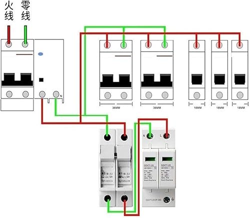 Electrical Surge Protector 2p25ka Home Protector 40ka Surge Protector 220V Surge Protectors(HDYE-20 1P 385V)(HDYE-40 1P+N 385V)