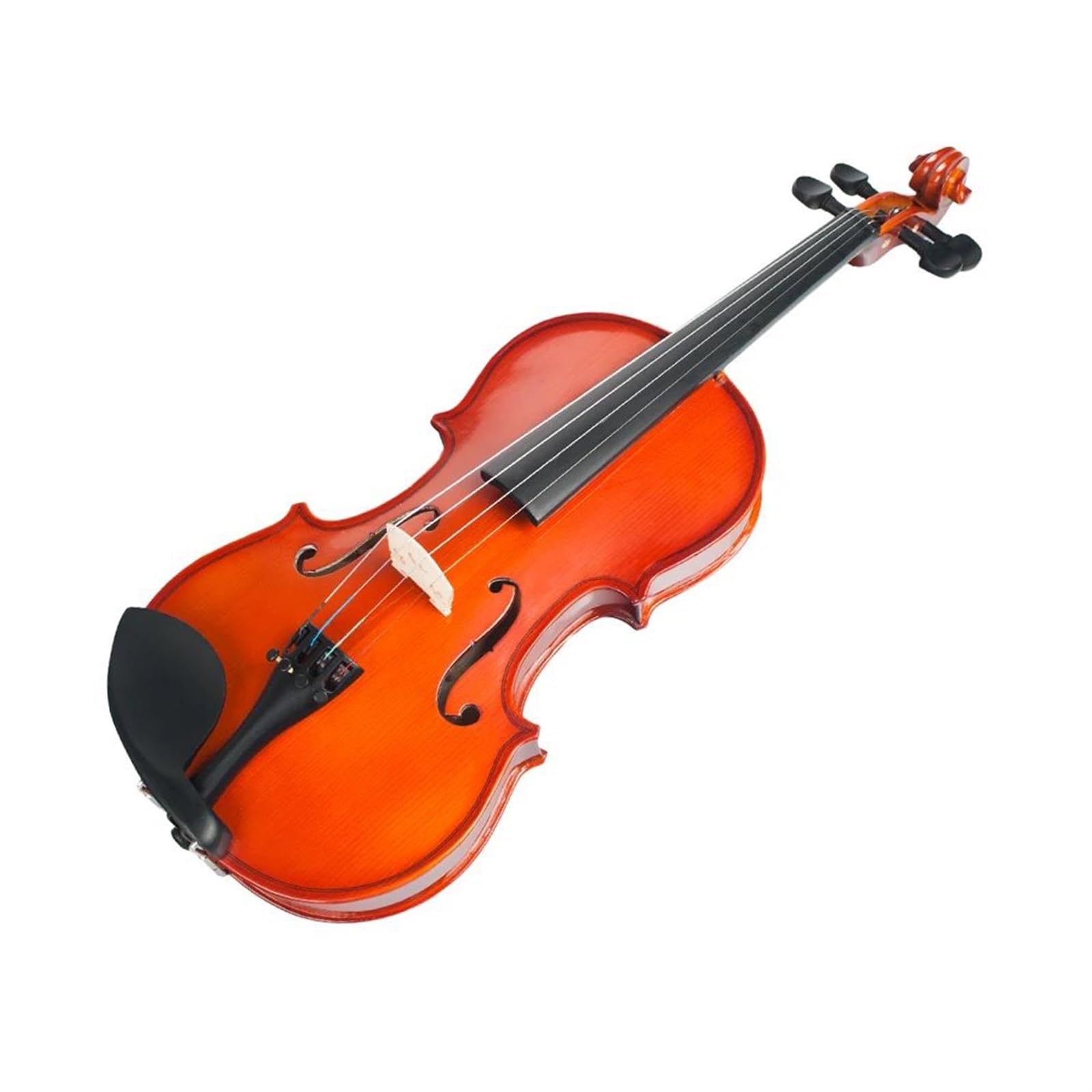 Violino Set Strumento a corde di violino di colore naturale per violino 4/4 Violino acustico con scatola di accessori per strumenti musicali