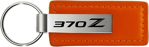 Miniatura 2 de Au-TOMOTIVE GOLD Llavero de cuero rectangular para Nissan 370Z